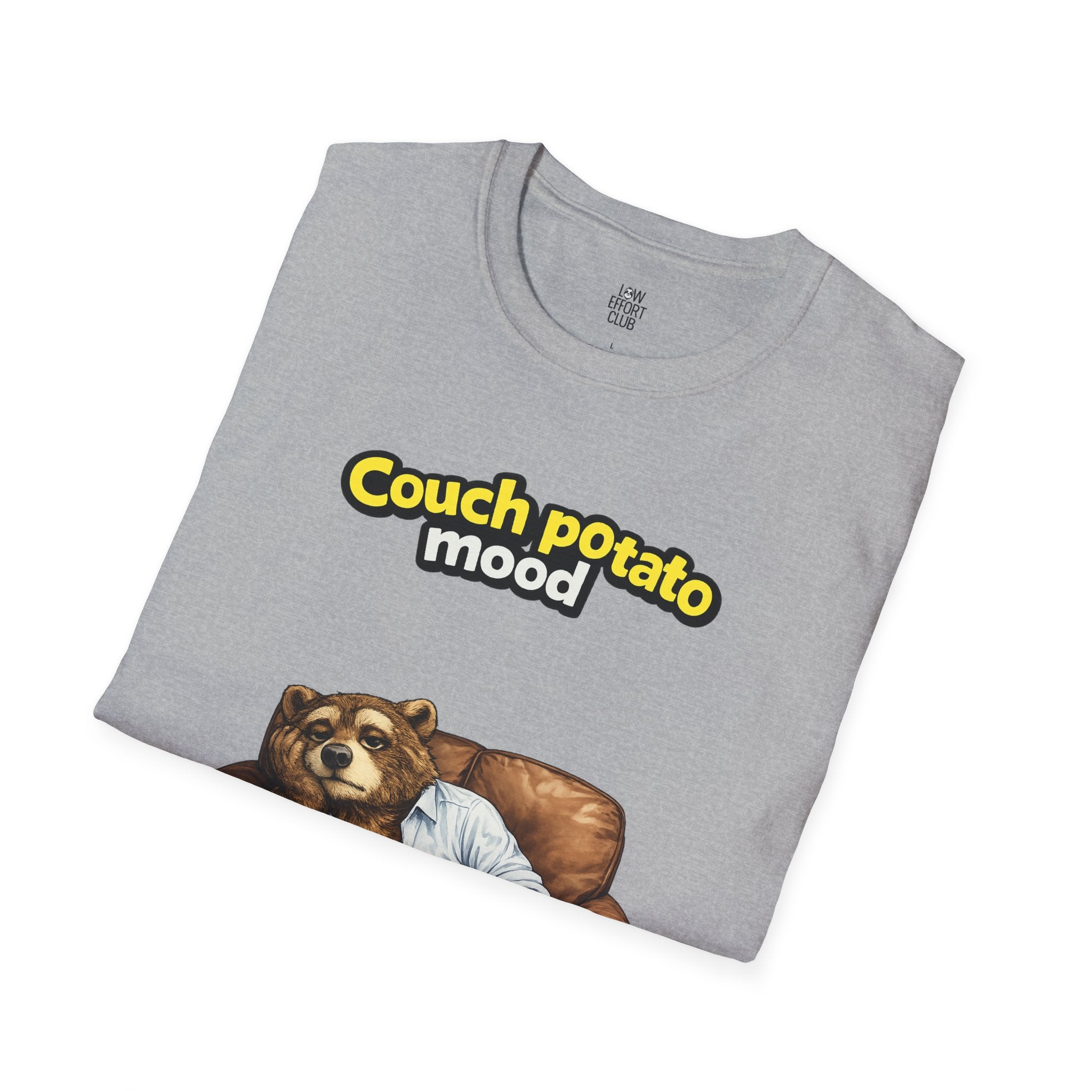 Couch Potato Mood Grizzly Bear T-Shirt