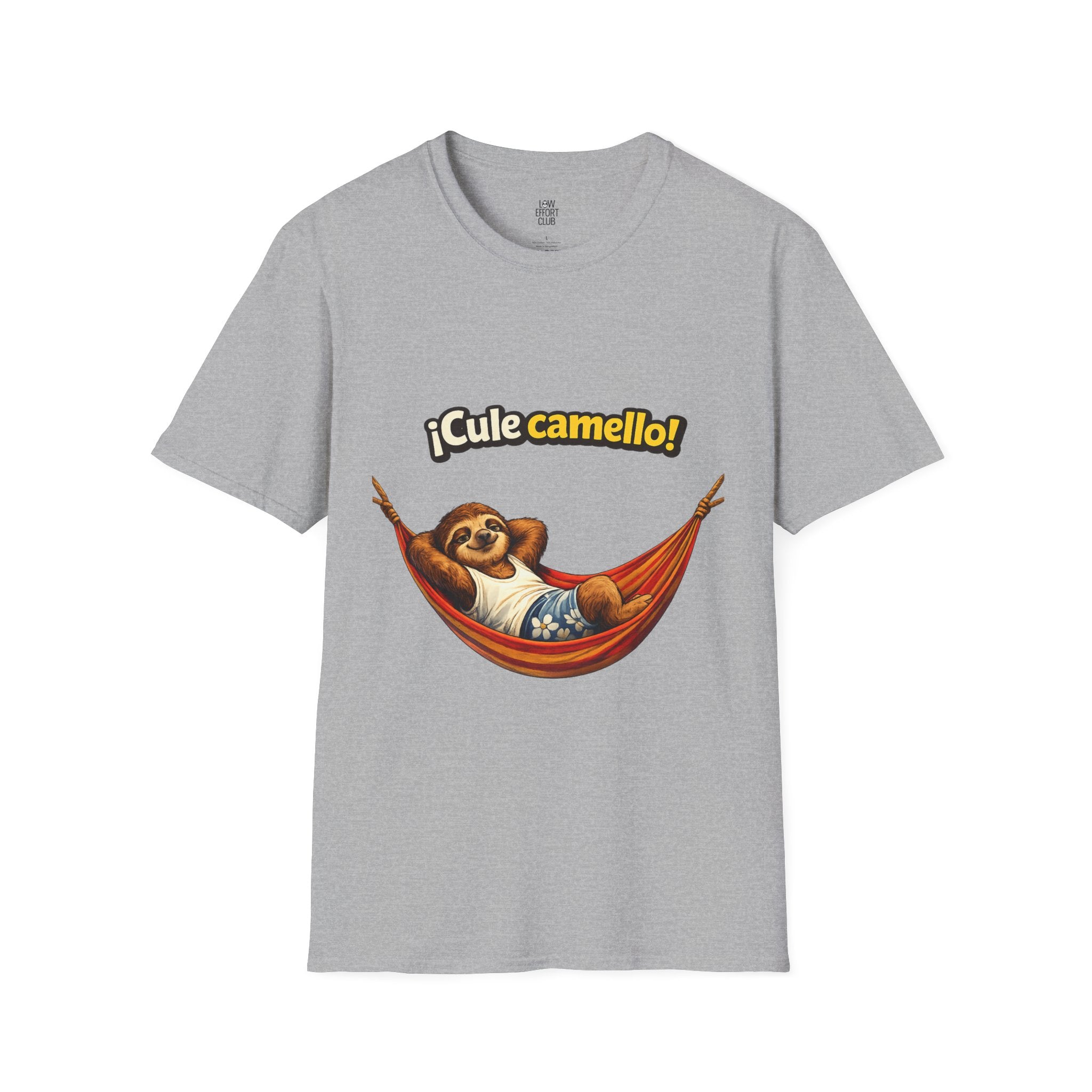 What a slog! Sloth Design T-Shirt — Low Effort Club Graphic Tee