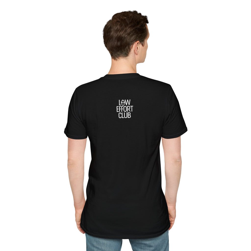 Camiseta con diseño de perezoso "Just Chill" — Camiseta gráfica relajada "Low Effort Club" 