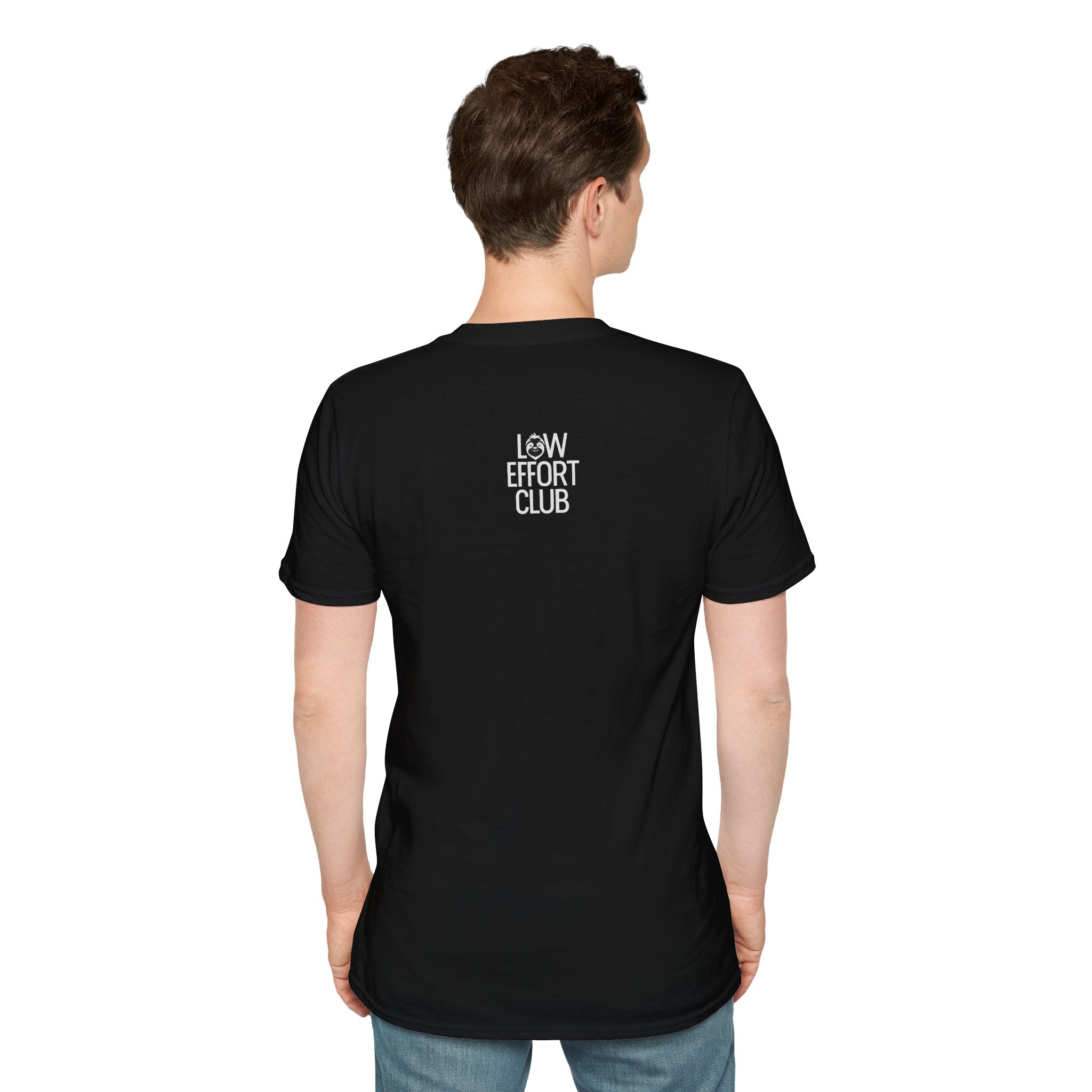 Camiseta con diseño de perezoso "Just Chill" — Camiseta gráfica relajada "Low Effort Club" 