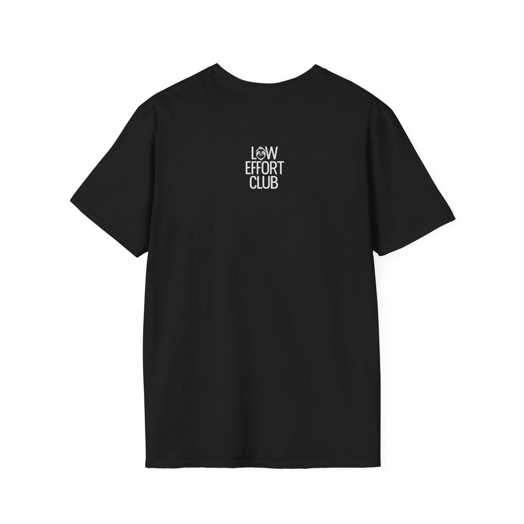 Camiseta con diseño de perezoso "Just Chill" — Camiseta gráfica relajada "Low Effort Club" 