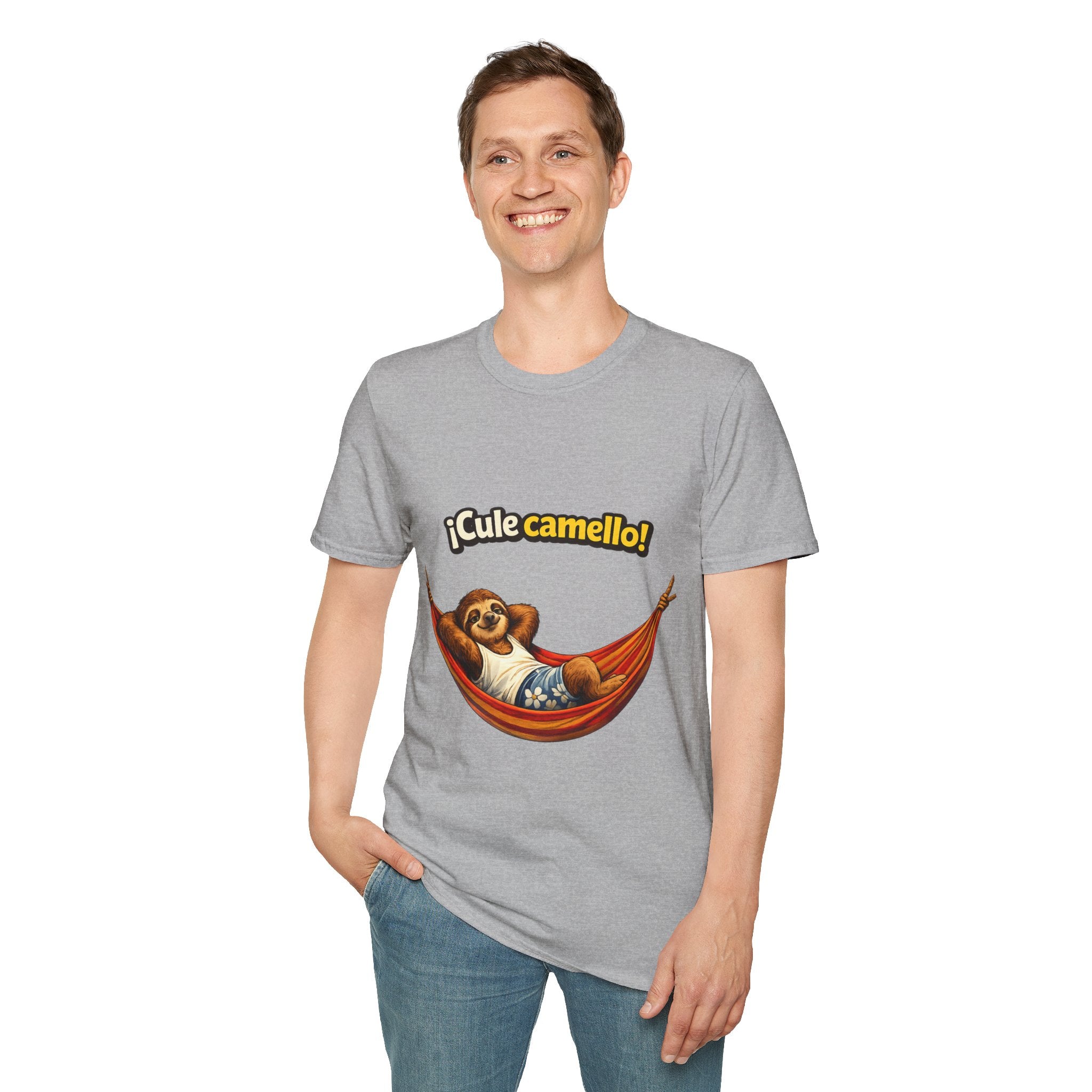 ¡Qué trabajo! Camiseta con diseño de perezoso — Camiseta gráfica del Club de Bajo Esfuerzo