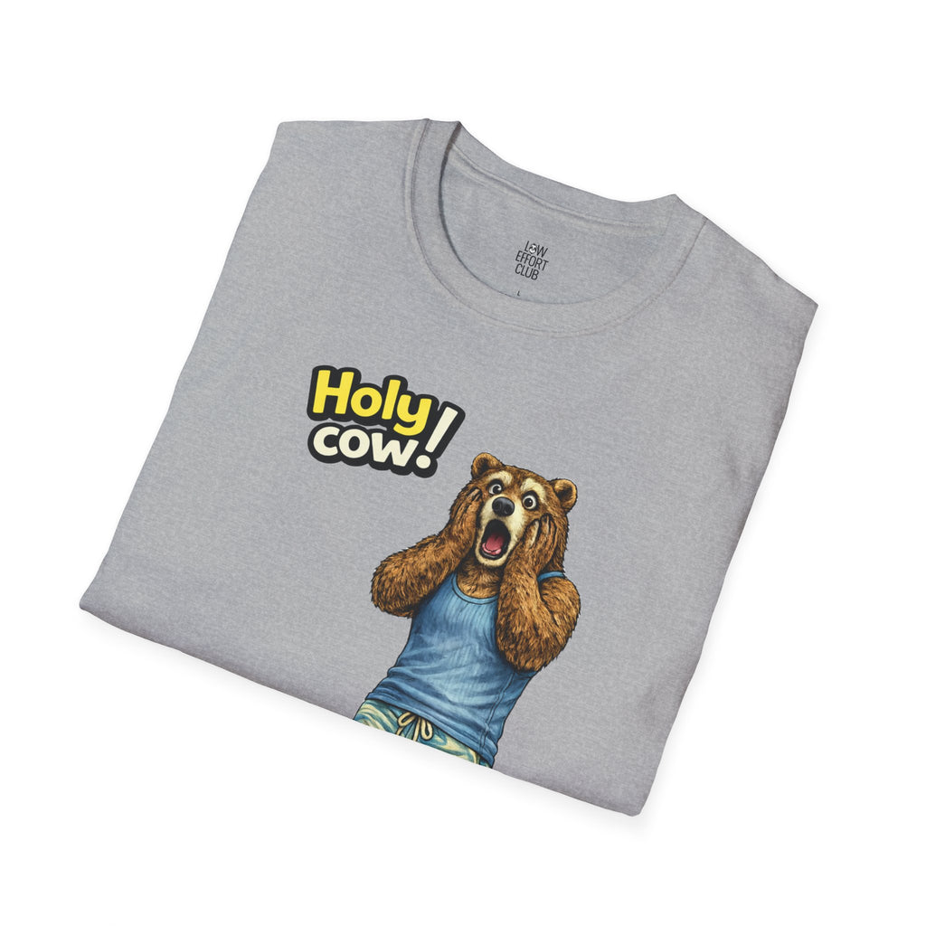 Holy Cow Grizzly Bear T-Shirt | Funny Graphic Tee