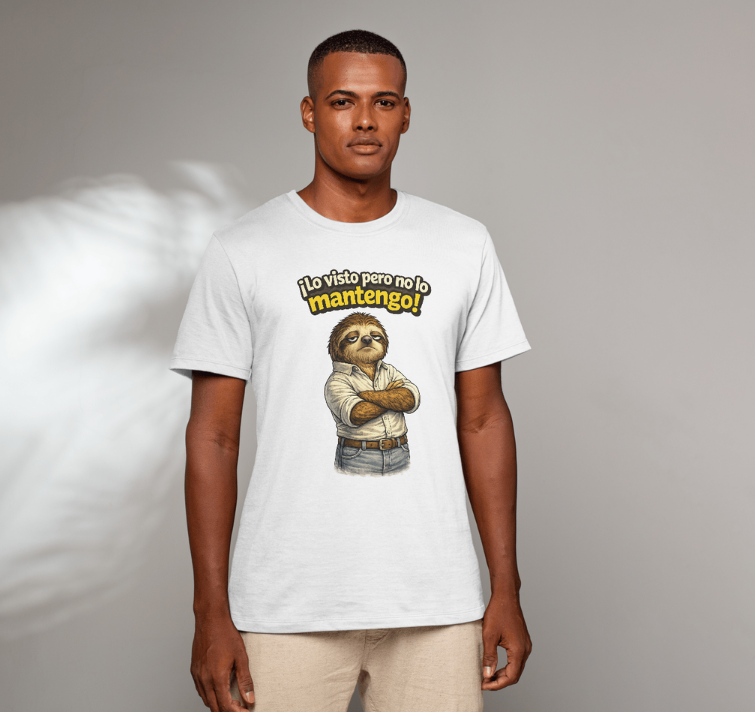 I dress you, but I ain't fund ya! Sloth Design T-Shirt — Low Effort Club Tee