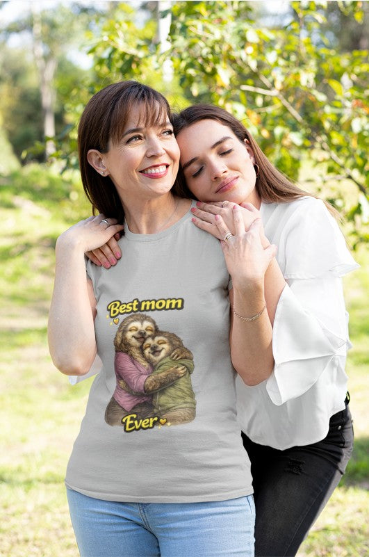 Best Mom Ever Sloth T-Shirt – Cute Mother’s Day Shirt