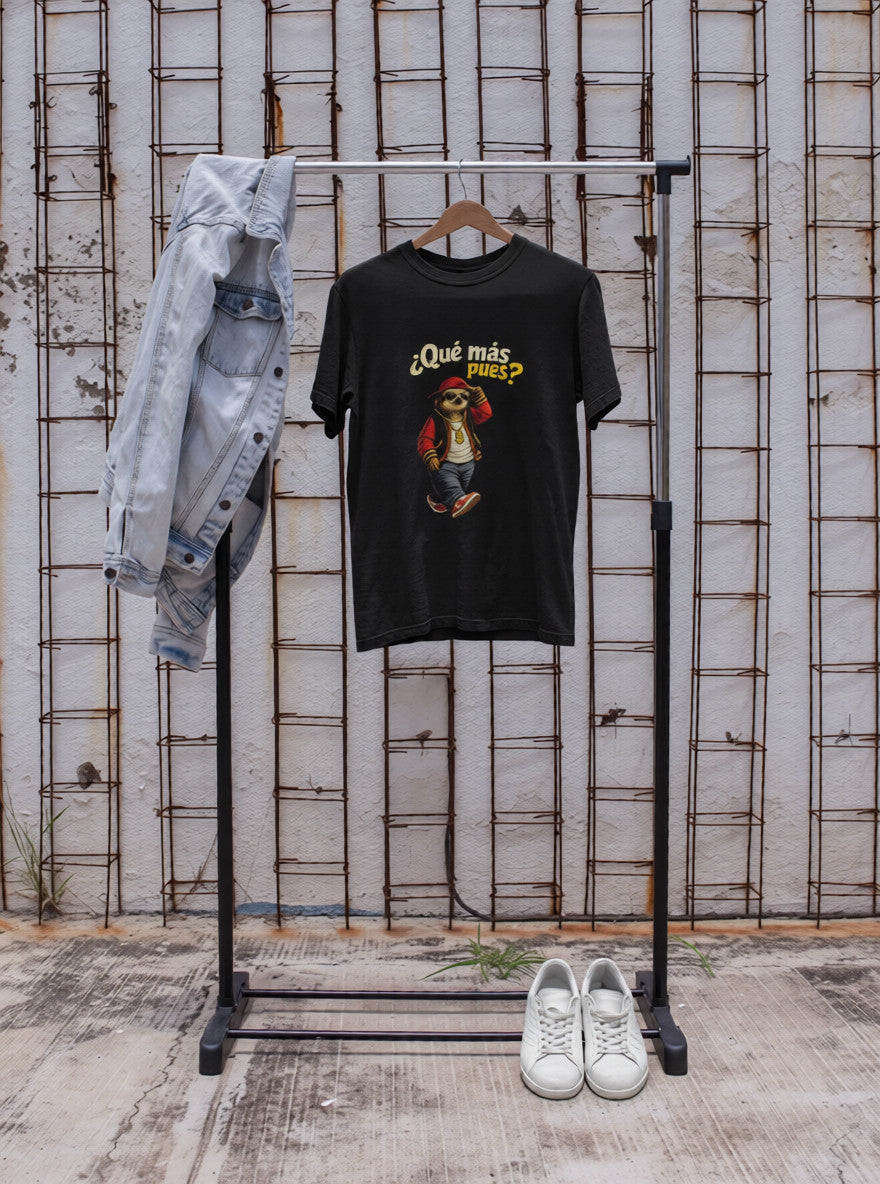 Funny Sloth Graphic T-Shirt – “¿Qué más pues?” Streetwear Tee