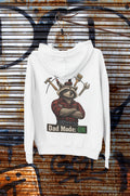 Dad Mode ON Hoodie – Raccoon Back Print Hoodie |Gift for Dad