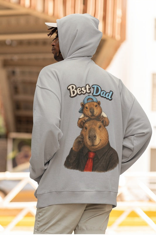 Best Dad Hoodie – Cute Capybara Father’s Day Hoodie | Cozy Gift for Dad