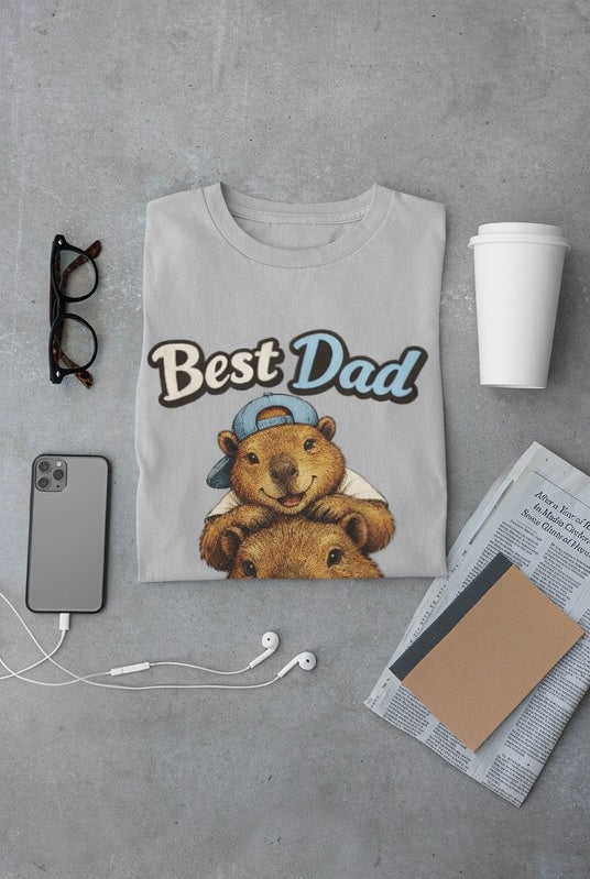 Best Dad Ever T-Shirt – Cute Animal Father’s Day Gift Tee