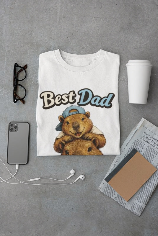 Best Dad Ever T-Shirt – Cute Animal Father’s Day Gift Tee