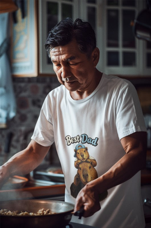 Best Dad Ever T-Shirt – Cute Animal Father’s Day Gift Tee