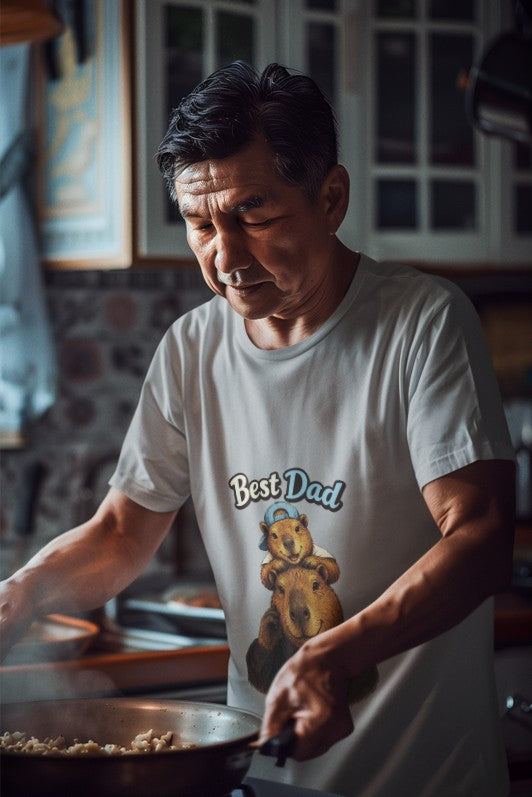 Best Dad Ever T-Shirt – Cute Animal Father’s Day Gift Tee