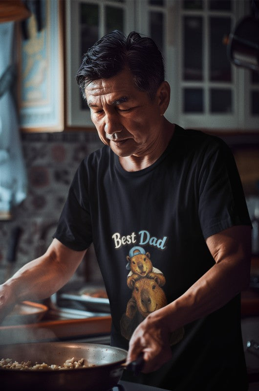 Best Dad Ever T-Shirt – Cute Animal Father’s Day Gift Tee