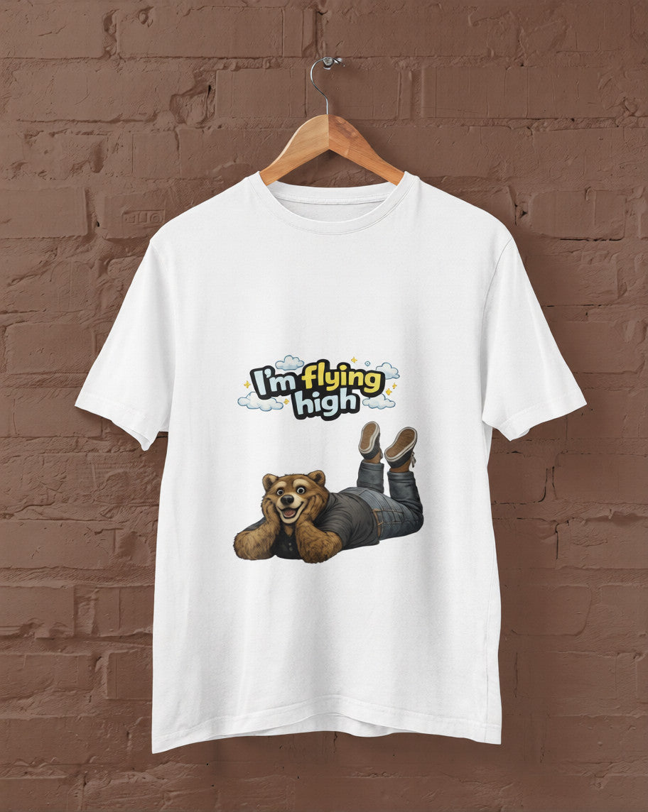 I’m Flying High Grizzly Bear Graphic T-Shirt