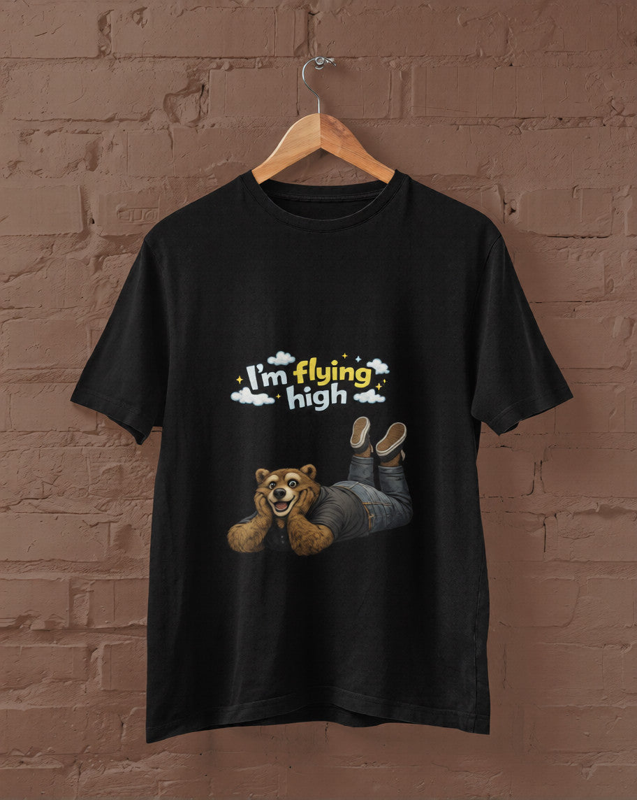 I’m Flying High Grizzly Bear Graphic T-Shirt