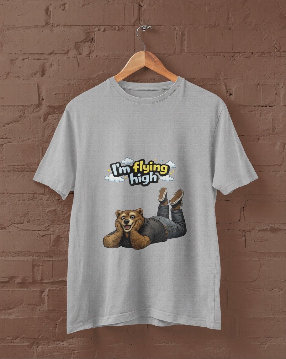 I’m Flying High Grizzly Bear Graphic T-Shirt