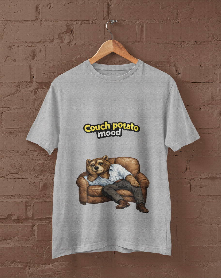 Couch Potato Mood Grizzly Bear T-Shirt
