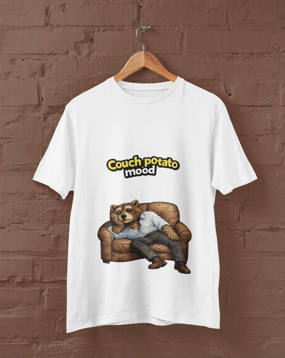 Couch Potato Mood Grizzly Bear T-Shirt