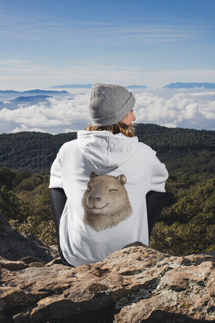 Minimalist Cute Animal Sweatshirt | Aesthetic Streetwear Hoodie