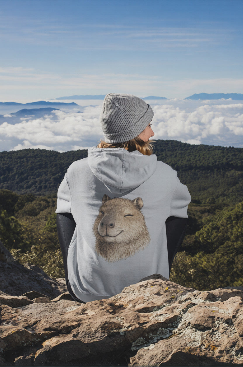 Minimalist Cute Animal Sweatshirt | Aesthetic Streetwear Hoodie