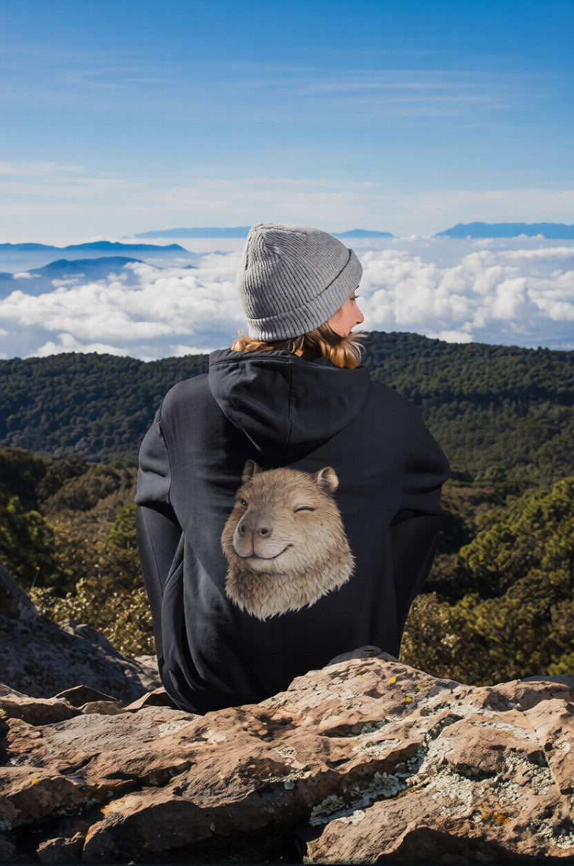 Minimalist Cute Animal Sweatshirt | Aesthetic Streetwear Hoodie