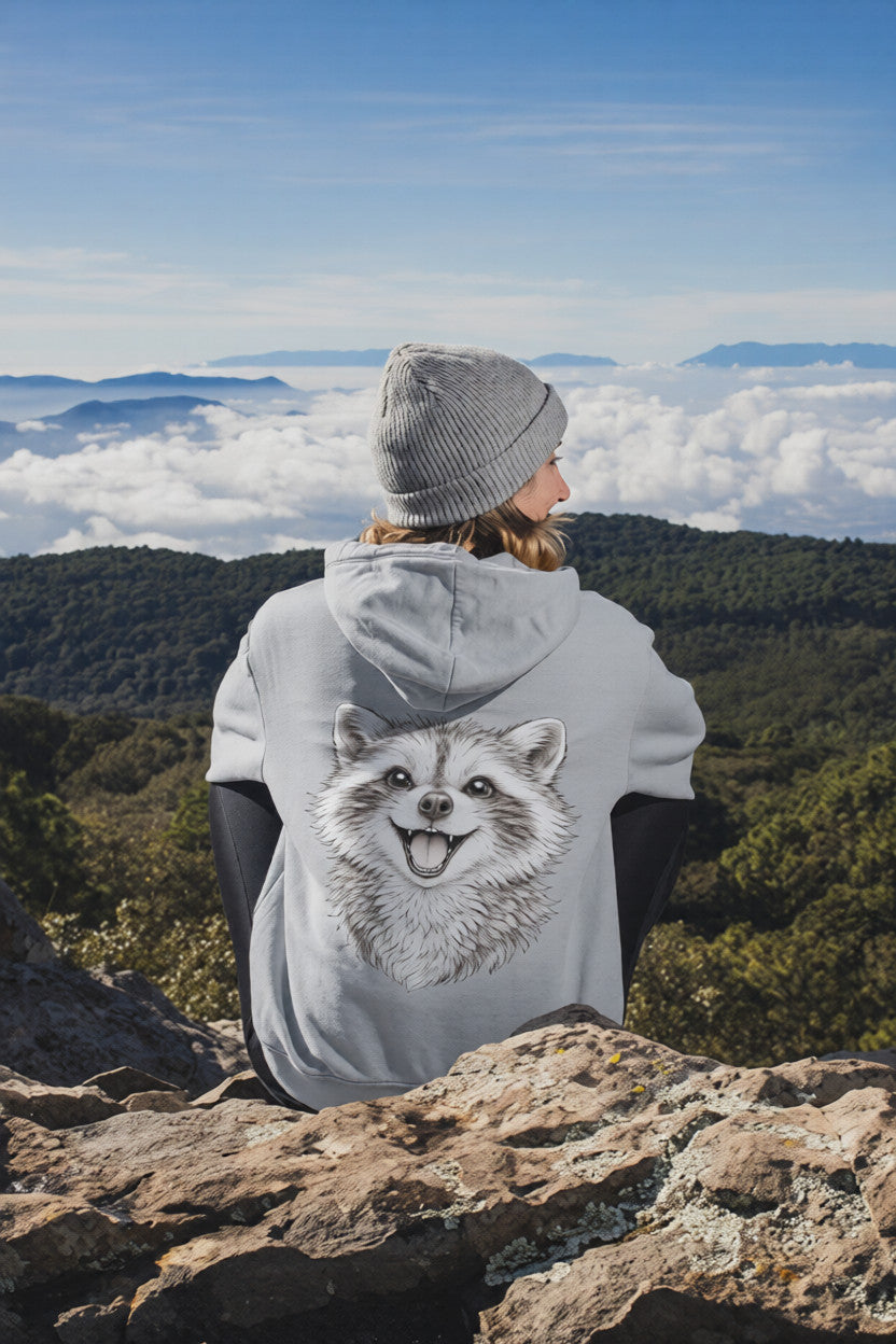 Cute Animal Sketch Sweatshirt | Aesthetic Minimalist Hoodie