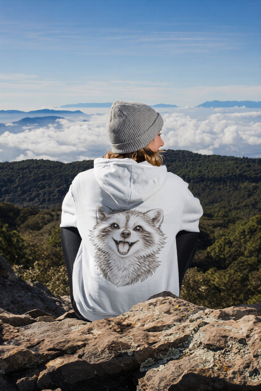 Cute Animal Sketch Sweatshirt | Aesthetic Minimalist Hoodie