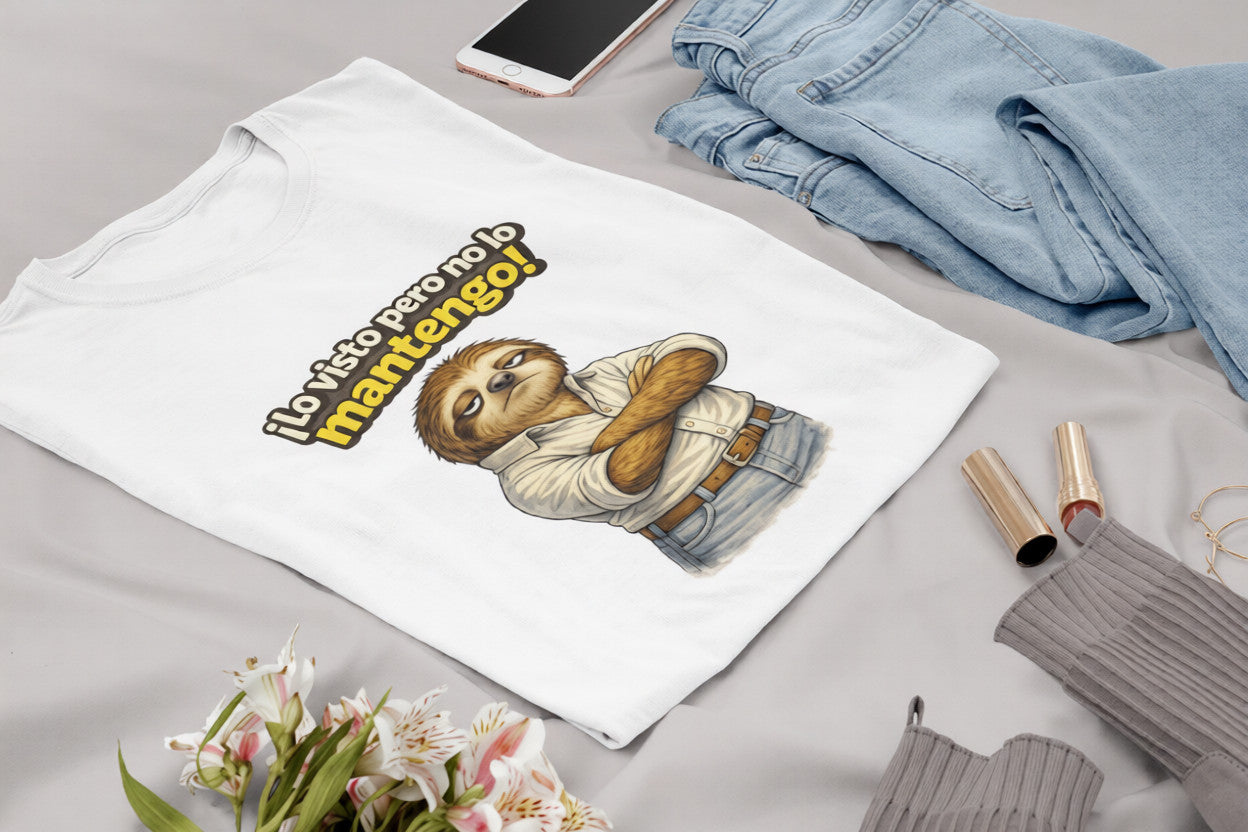 I dress you, but I ain't fund ya! Sloth Design T-Shirt