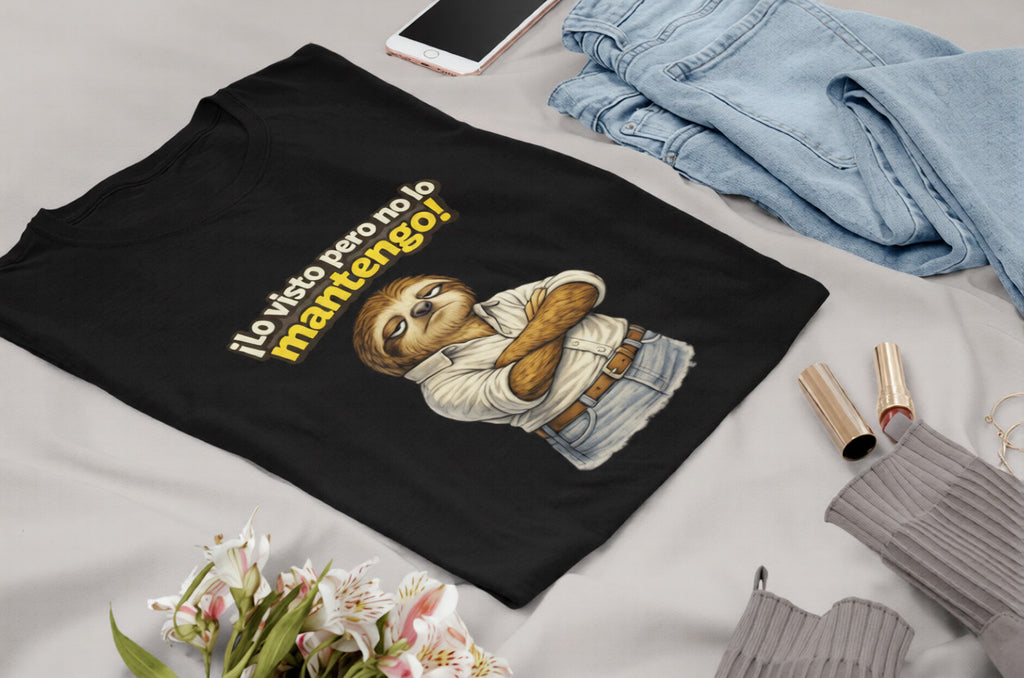I dress you, but I ain't fund ya! Sloth Design T-Shirt