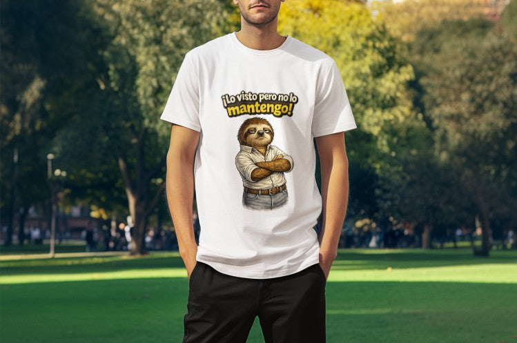 I dress you, but I ain't fund ya! Sloth Design T-Shirt