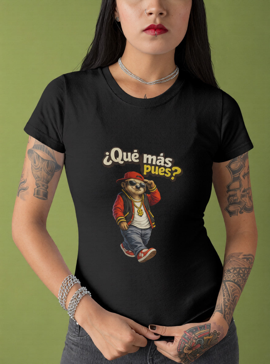 Funny Sloth Graphic T-Shirt – “¿Qué más pues?” Streetwear Tee